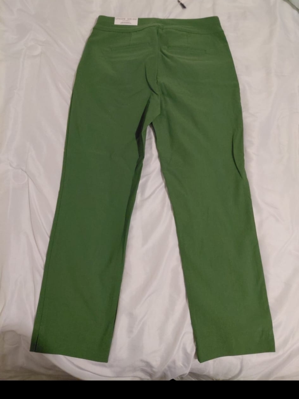Chico's Green Straight-Leg Pants